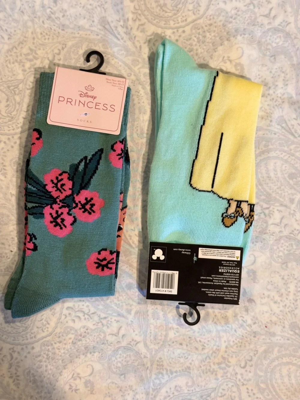Disney Princess Crew Socks featuring Tiana & Snow White